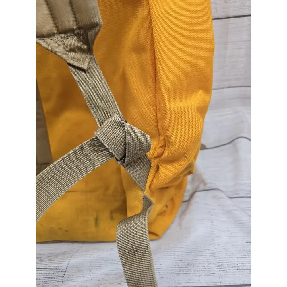 Jansport 1970's Hiking Outdoor Backpack Yellow